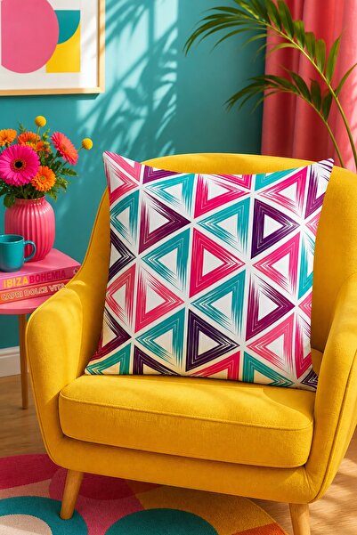 Bertille Home Pop Art Series Double-Sided Digital Printed Throw Pillow Cover