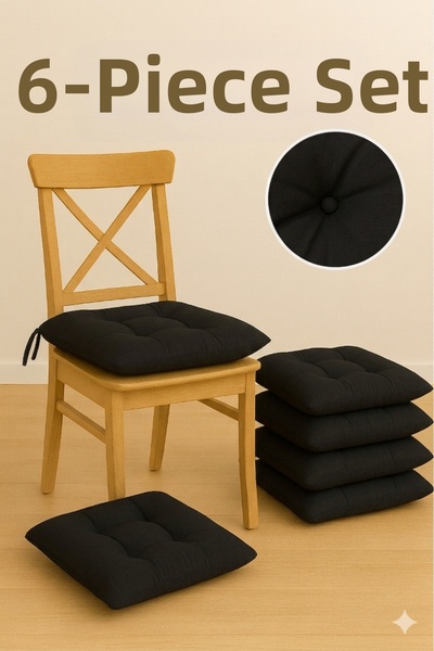 Bemrax Chair Cushion Set of 6 – Comfortable, Stylish, Plush Cushion