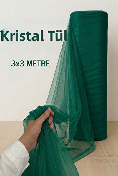 AZREN STORE Green Decoration Tulle 3 Meters, Bundle Tulle, Engagement Tulle, ...