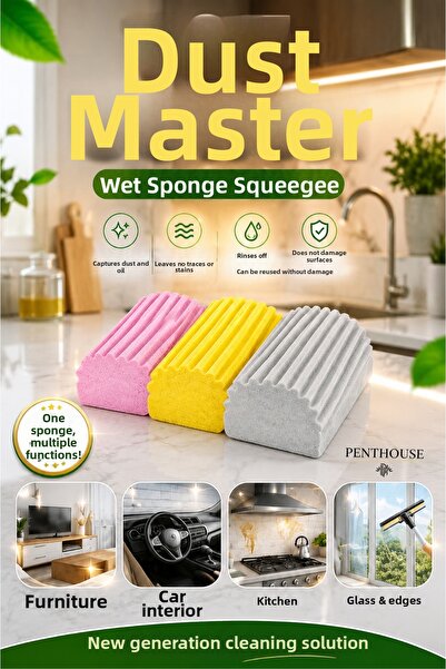 Penthouse 3 bureți pentru ștergere umedă - Dust Master - Burete multifuncțion...