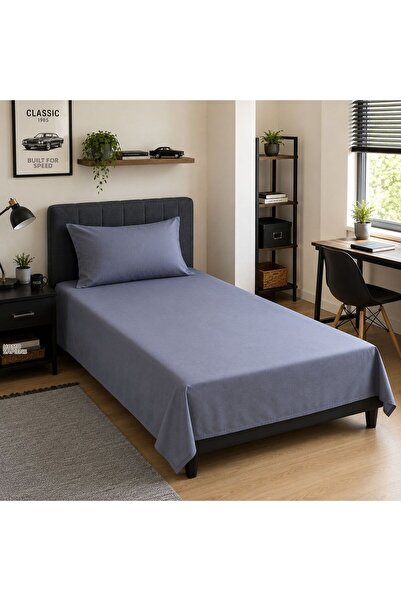 MundoLindo Single Non-Elastic Sheet Set 100% Cotton 160X240 cm Pillowcase Inc...
