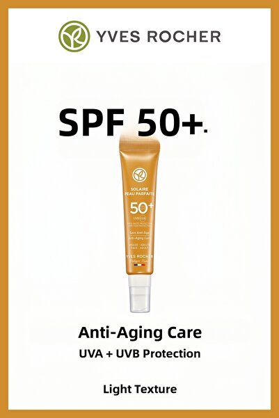 Yves Rocher Spf 50+ Anti-Aging Facial Sunscreen Uva Uvb Protective Anti-Blemi...