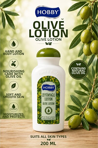 Hobby Lotion Hand Body Olive Oil 200ml