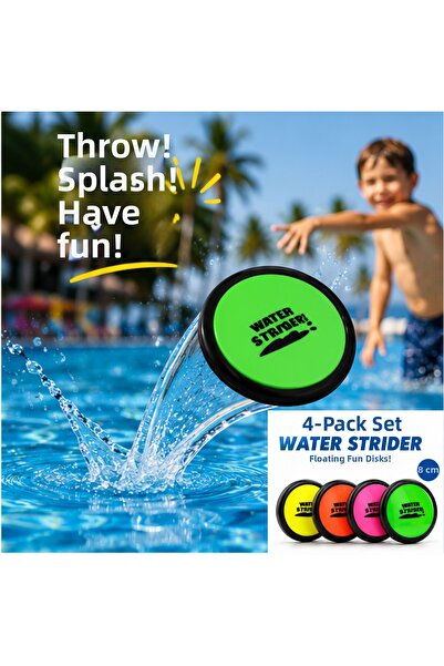 LRS STORE Set of 4 Sea-Pool Toys Floating Discs in Water Diving Swimming Tuto...