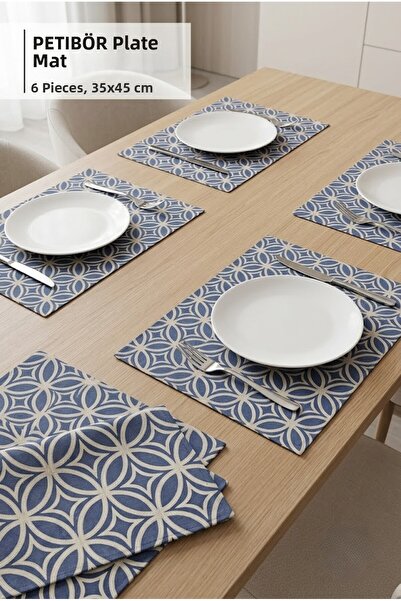 Rona Home Covoraș de masă American Service Set de 6 suporturi pentru farfurii...