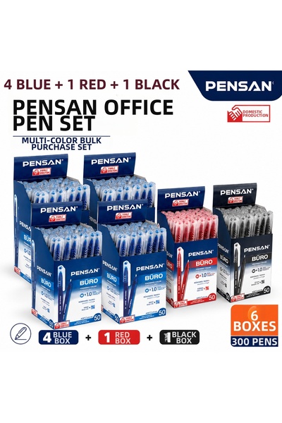 Pensan 2270 Büro 1.0 Ballpoint Pen 300 Pieces