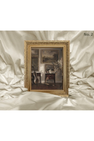 Vetro Design Carl Vilhelm Holsøe - Interior cu tablou înrămat cu violoncel