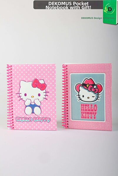 Hello Kitty Blocnotes A6 cu design special licențiat x Dekomus, fără linii, 8...