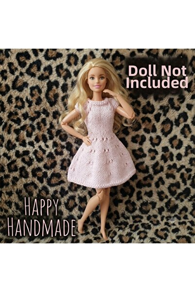 HAPPY HANDMADE Dress/Dusty Pink Outfit/Doll Outfit/Doll Accessory/Handmade/Do...