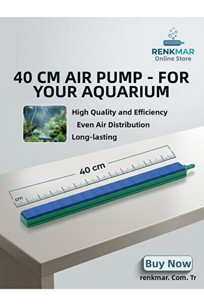renkmar 40 cm Aquarium Air Stone -Oxygen Stone High Efficiency Oxygen Distrib...