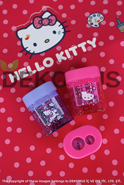 Hello Kitty X Dekomus Licensed 2-Piece Double Blade Pencil Sharpener