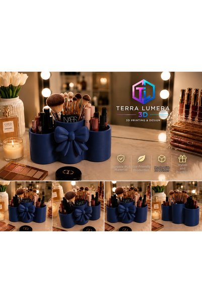 TERRA LUMERA 3D Bowknot Makeup Organizer