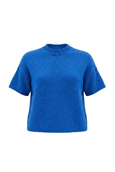 Trendyol Collection Saks Wide Fit Soft Textured Knitwear Sweater Twoaw25Kz00021
