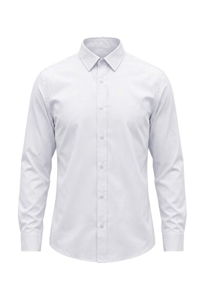 Trendyol Collection White Oxford Regular Seasonal Men's Shirt Tmnaw27Go00022