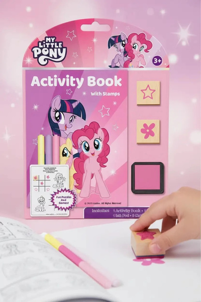 Miniso My Little Pony Lisanslı Damga Boyama Seti Kabartmalı Defter ve Kalem İ...