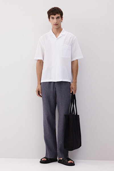 H&M Keten Pantolon Regular Fit