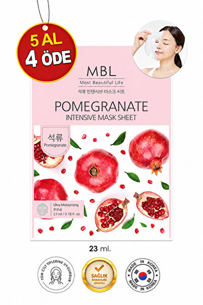 MBL Teresia MBL Pomegranate Intensive Mask Sheet – Nar Özlü Yoğun Nemlendiric...
