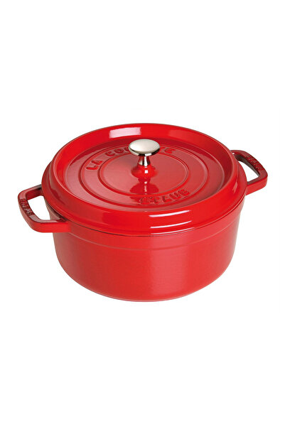 STAUB Döküm Tencere Yuvarlak 26 cm Kiraz