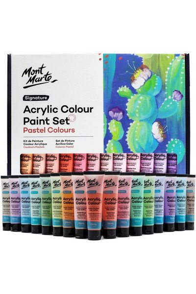 Mont Marte Akrilik Renkli Pastel Boya Seti 48 x 36ml- Signature