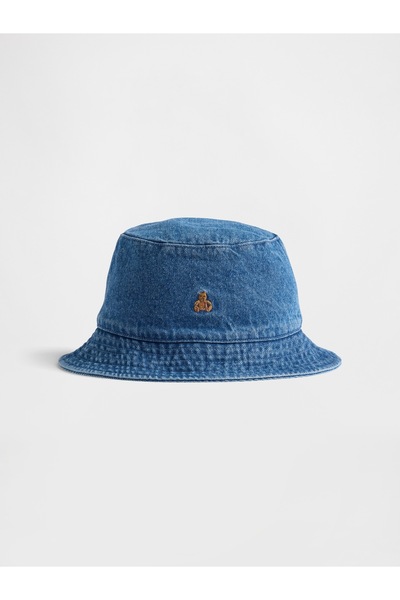 GAP Bebek Mavi Denim Brannan Bear Bucket Şapka