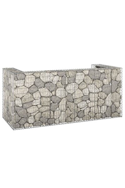 Concept Perete gabion pentru pubele, 250x100x110 cm, oțel galvanizat