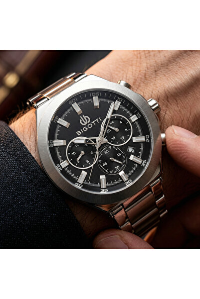 Bigotti Raffinato Silver Stainless Steel Watch for Men BG.1.10546-2