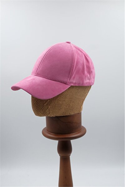 Silkensoul Light Pink Unisex Suede Baseball Cap - Adjustable Sports Cap