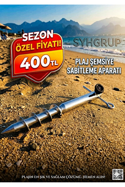 SYHGRUP Bahçe Şemsiyesi Plaj Şemsiyesi Aparatı Şemsiye Kazığı