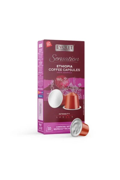 evolet Cafea Ethiopia Capsule Sensation 10 Buc
