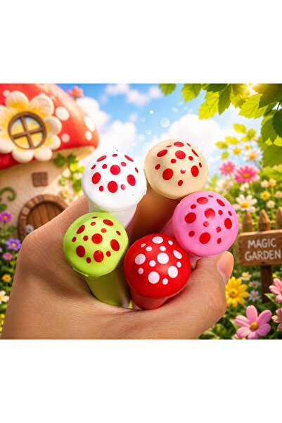 Types Mushroom Storage tube saklama tüpü 1 adet karışık renk