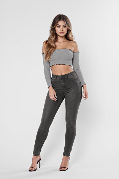 BANNY JEANS Women's Gray Skinny Jeans