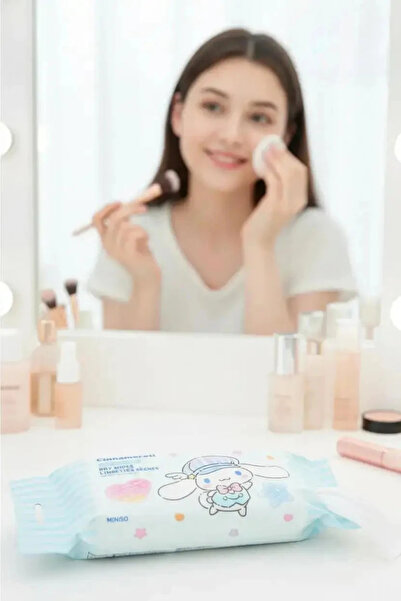 SANRIO Lisanslı Cinnamoroll İnci Dokulu Kuru Mendil – %100 Viskon Yumuşak Eko...