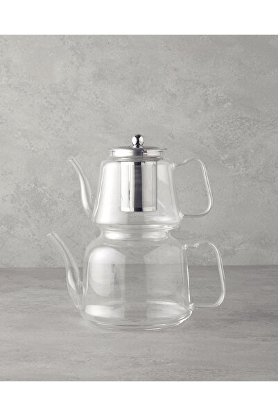 English Home Odin Borosilikat Cam Çaydanlık 600-1200 ml Şeffaf
