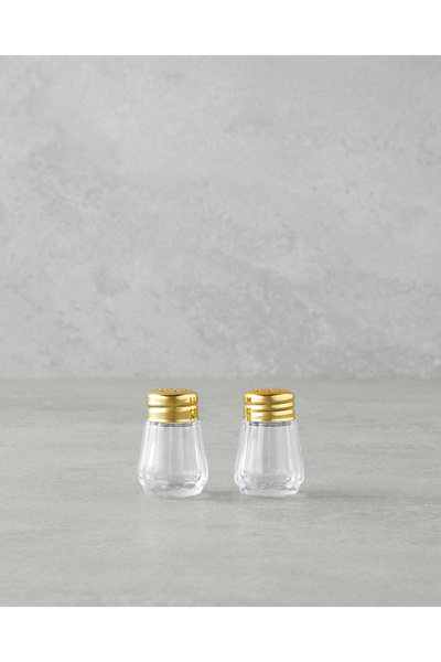 English Home Lilla Cam 2'li Tuzluk - Biberlik 4x4 cm Gold