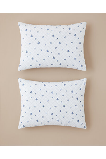 English Home Heritage blue Kolay Ütülenir 2'li Yastık Kılıfı 50x70 cm Mavi