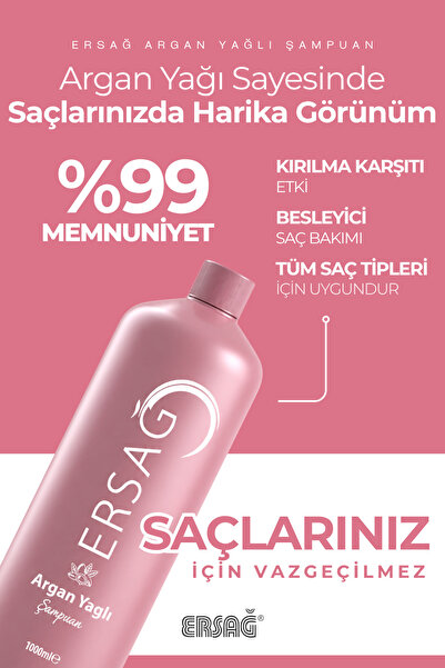 Ersağ Argan Oil Shampoo 1000 ml