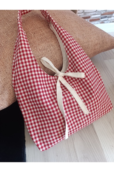 ÖZLEM HANDMADE Liquid Repellent Fabric Pöti̇kare Hobo Handbag