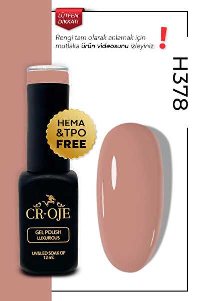 CROJE KALICI OJE Kalıcı Oje H378- Nude Pembe (12 ML.)