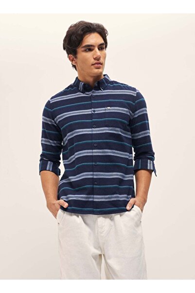 The Bear House Cotton Shirt for Men Regular Fit, Long Sleeve, Casual & Formal...
