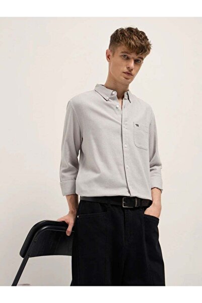 The Bear House Men's long Sleeve Shirt, breathable, soft comfort Fabric