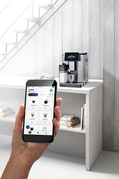 DELONGHİ ماكينة صنع القهوة Delonghi Primadonna أوتوماتيكية بالكامل، Ecam610.75.Mb