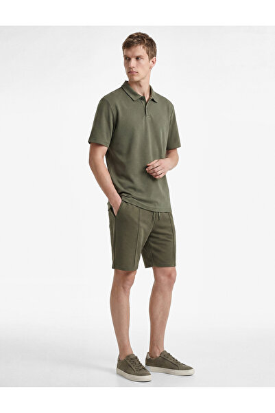 Koton Short Sleeve Regular Fit Buttoned Polo Collar T-Shirt