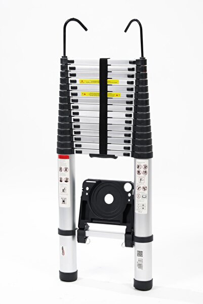 CARDİLİFE 6.30 Metre 16 Basamaklı Teleskopik Alüminyum Merdiven – Platformlu ...