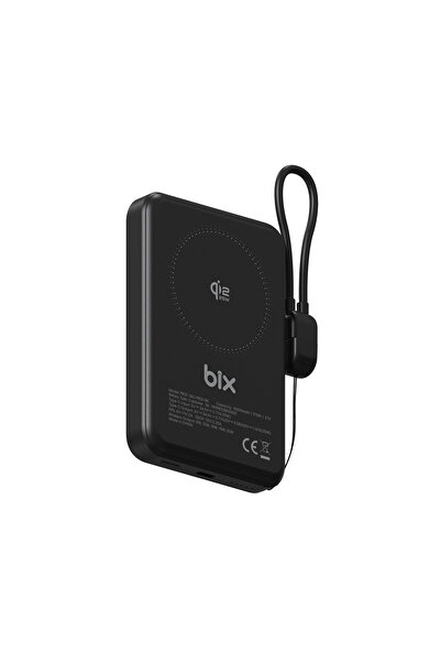 Bix PB121 Qi2.2 Sertifikalı 25W Kablosuz Magsafe 10000mAh Semi-Solid State Po...