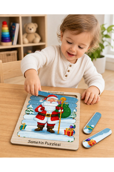 karbonsoft Çocuklar için Tatil Hediyeleri, Küçük Çocuk Yapboz Oyuncakları , Montessori Yapboz Oyunu