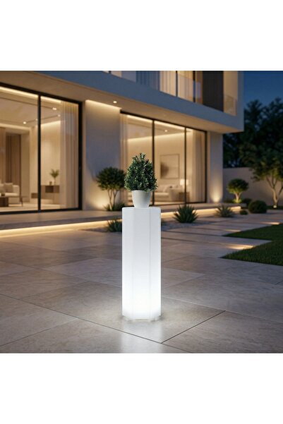 MYASEM STORE منصة عرض LED ثمانية الأضلاع نحيفة مقاس 21×42 سم للمجوهرات والإكس...