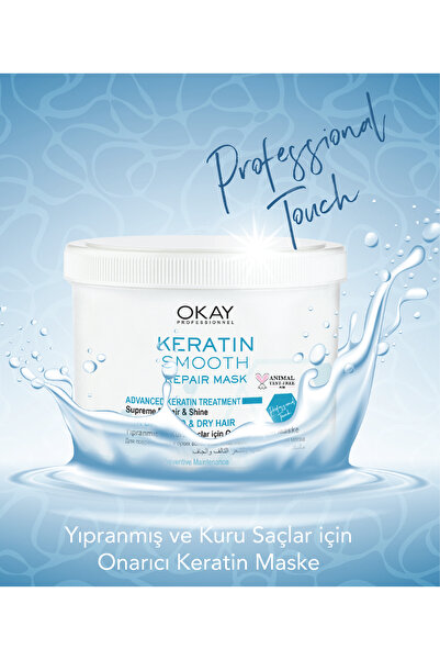 OKAYPROFESSIONNEL Keratin Smooth Onarıcı Maske 500 ml