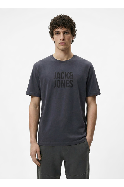 Jack & Jones Gri Erkek Regular Fit Logo Baskılı T-Shirt 12307780 JCOTONE TEE ...