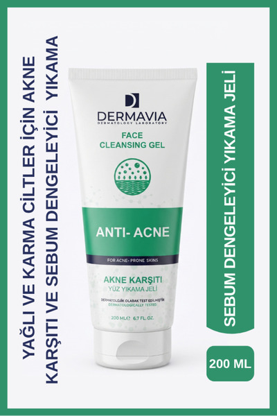 Dermavia Anti-Acne Salicylic Acid Perfume-Free Skin Cleanser Face Wash Gel 20...