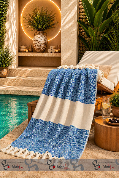 Fabric Box %100 Doğal Pamuk Elmas Peştemal Banyo Havlusu Türk Havlusu Hamam Plaj Havlusu